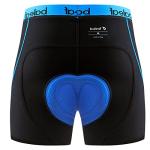 BALEAF Men's Padded Cycling Shorts - Black/Blue