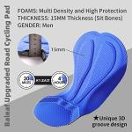 BALEAF Men's Padded Cycling Shorts - Black/Blue