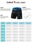 BALEAF Men's Padded Cycling Shorts - Black/Blue
