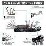 Portable Mini Pump and 16-in-1 Bike Tool