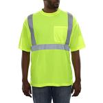 Hi-Vis Short Sleeve Safety Pocket Shirt, Lime