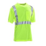 Hi-Vis Short Sleeve Safety Pocket Shirt, Lime