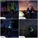 A-ZONE LED Reflective Vest for Night Cycling