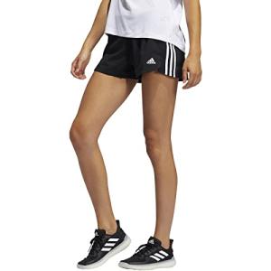adidas Women's Pacer 3-Stripes Black Woven Shorts