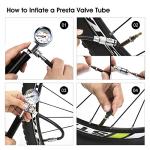 Home Mini Bike Pump and Puncture Repair Kit