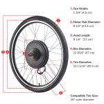 48V 1000W Electric Bike Conversion Kit 26" Wheel