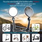 BriskMore High-Def Bike Handlebar Mirrors Pair