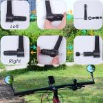 BriskMore High-Def Bike Handlebar Mirrors Pair
