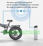 48V Lithium Battery Pack for Folding E-Bikes