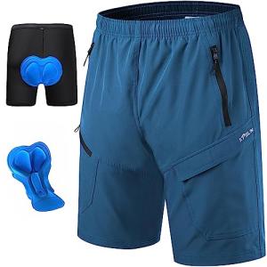 Men's Mountain Bike Shorts, 3D Padded, Lightweight