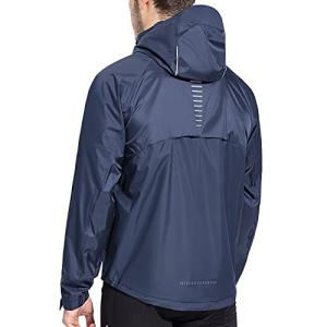 Waterproof Blue Cycling Rain Jacket with Hood