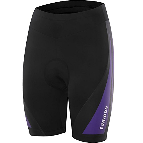 NOOYME Women's Padded Cycling Shorts - Purple
