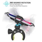 Universal Motorcycle Handlebar Phone Mount with Silicone Straps