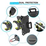 Universal Motorcycle Handlebar Phone Mount with Silicone Straps