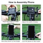 Adjustable CNC Aluminum Bike Phone Mount