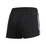 adidas Women's Pacer 3-Stripes Black Woven Shorts