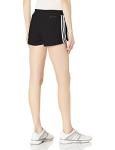 adidas Women's Pacer 3-Stripes Black Woven Shorts