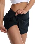 High Waist Women's Workout Shorts with Liner