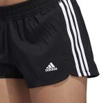 adidas Women's Pacer 3-Stripes Black Woven Shorts