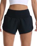 High Waist Women's Workout Shorts with Liner