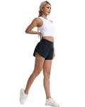 High Waist Women's Workout Shorts with Liner