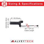 AlveyTech 6-Wire Hand Throttle & Grip Set