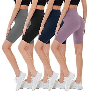 Campsnail Women's High Waist Biker Shorts - 4 Pack