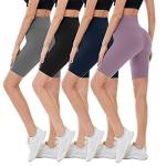 Campsnail Women's High Waist Biker Shorts - 4 Pack