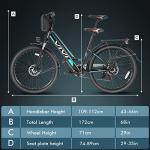 Vivi 26" Electric Commuter Bike with 500W Motor