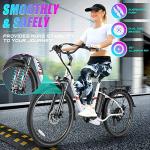 VIVI 26" Electric Cruiser Bike with 50-Mile Range