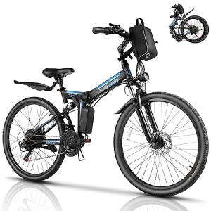 VIVI 26" Folding Electric Mountain Bike for Adults