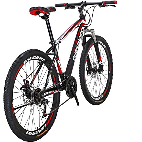 EUROBIKE X1 Mountain Bike, 21-Speed Dual Disc Brakes