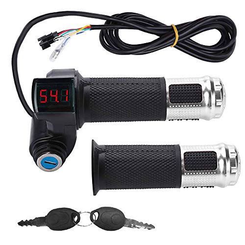 Universal LCD Electric Bike Throttle Grip Pair