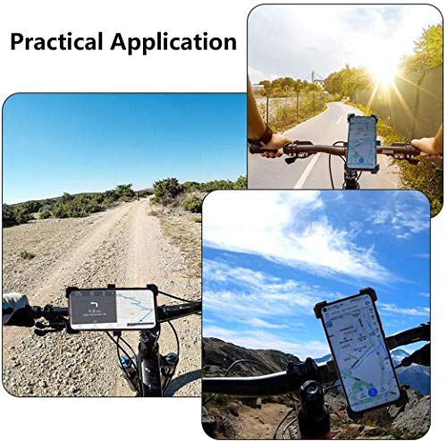 TIMESS New Bike Motorcycle Phone Mount Holder for Any Smartphone GPS Adjustable, Anti Shake and Stable 360° Rotation Bike Accessories fit for Between 3.5 and 6.5 inches