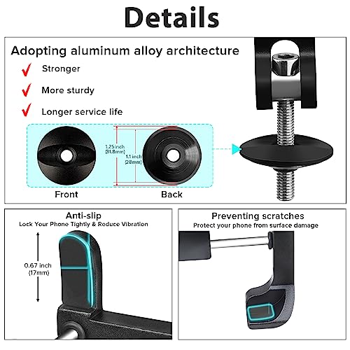 Aluminum Bike Phone Mount for iPhone and GPS