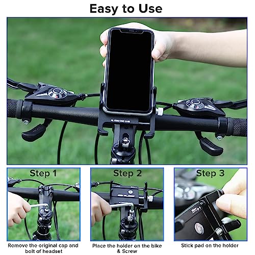 Aluminum Bike Phone Mount for iPhone and GPS