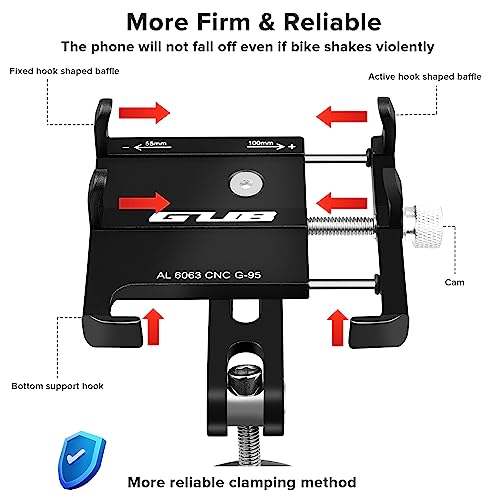 Aluminum Bike Phone Mount for iPhone and GPS