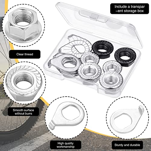 12-piece Bike Axle Nut & Washer Kit