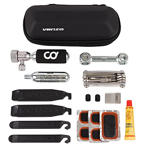 Bike Tyre Repair Kit with Inflator and Tools