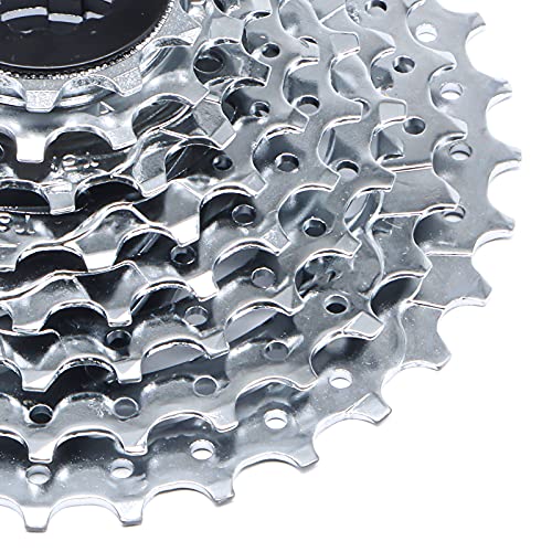 Hycline 8-Speed Bike Cassette, Lightweight Chrome-Plated