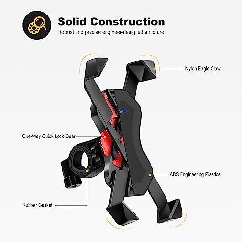 Stable Bike Phone Holder with 360° Rotation