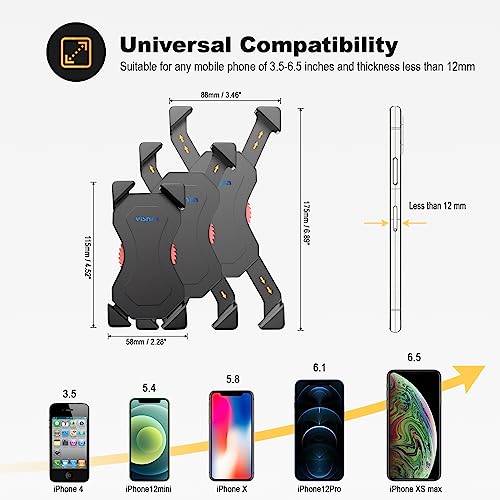 Stable Bike Phone Holder with 360° Rotation