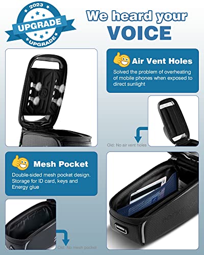 Waterproof Front Bike Phone Frame Bag