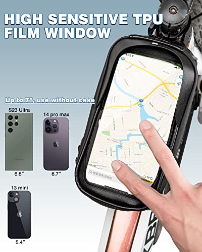 Waterproof Front Bike Phone Frame Bag