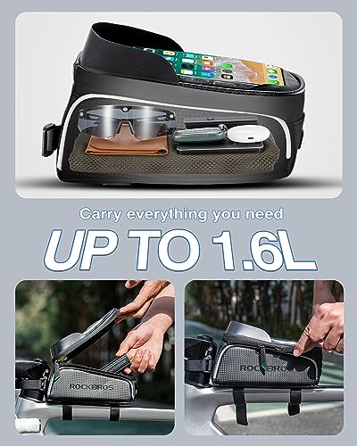 Waterproof Front Bike Phone Frame Bag