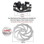 TOBWOLF MTB Disc Brake Calipers and Rotors Set