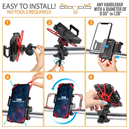 Universal Bike Phone Mount with 6 Color Bands