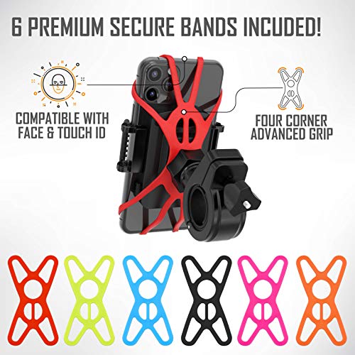 Universal Bike Phone Mount with 6 Color Bands