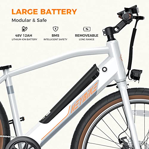 Heybike Sola Electric Cruiser Bike 75-mile Range