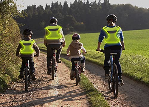 LED Reflective Cycling Vest with Pouch & USB